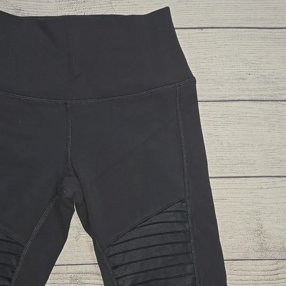 Alo Yoga Women's 7/8 High Waist Moto Leggings Gray Size S